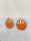 Vera Earrings | Orange & Gold