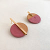 Amanda Asymmetric Earrings | Carnation Pink