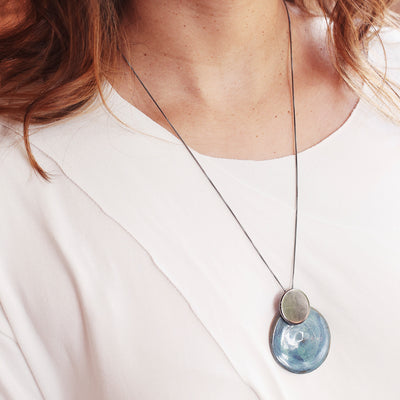 Pietra Necklace | Sapphire Blue