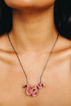 Linda Necklace | Carnation Pink