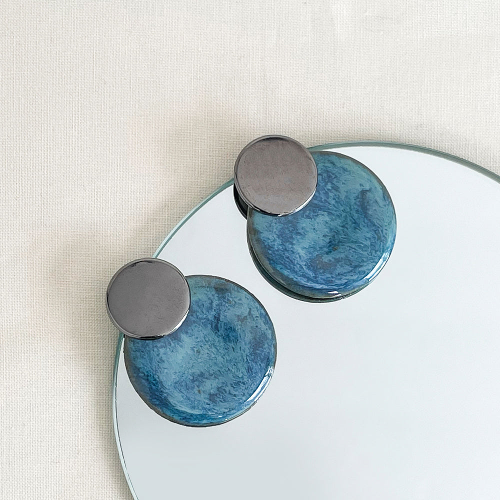 Pietra Earrings | Sapphire Blue