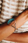 Crossed Bracelet | Blue