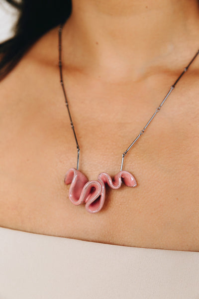 Linda Necklace | Carnation Pink