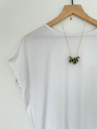 Linda Necklace | Pearl Green