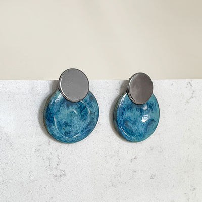 Pietra Earrings | Sapphire Blue